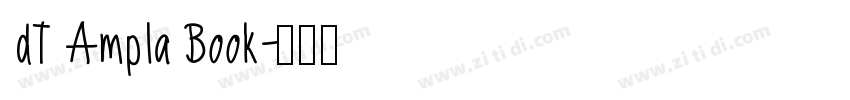 dT Ampla Book字体转换